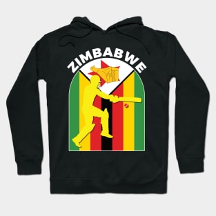 Zimbabwe Cricket Batsman Zimbabwe Flag Hoodie